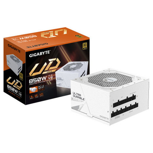GIGABYTE UD850GM PG5 V2 ICE Fuente de Alimentación – PCIe Gen 5.1, 80 PLUS Gold, Diseño completamente modular, Ventilador de 120 mm, Compatible con ATX 3.1, Enchufe EU (Espera 4 dias)-SX20 GIGABYTE UD850GM PG5 V2 ICE Fuente de Alimentación – PCIe Gen 5.1, 80 PLUS Gold, Diseño completamente modular, Ventilador de 120 mm, Compatible con ATX 3.1, Enchufe EU (Espera 4 dias)
